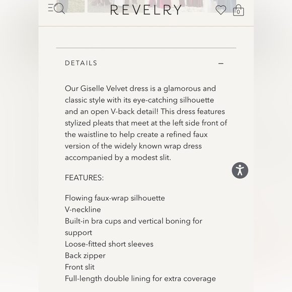 Revelry Giselle Velvet Dress in Burgundy - Picture 8 of 8